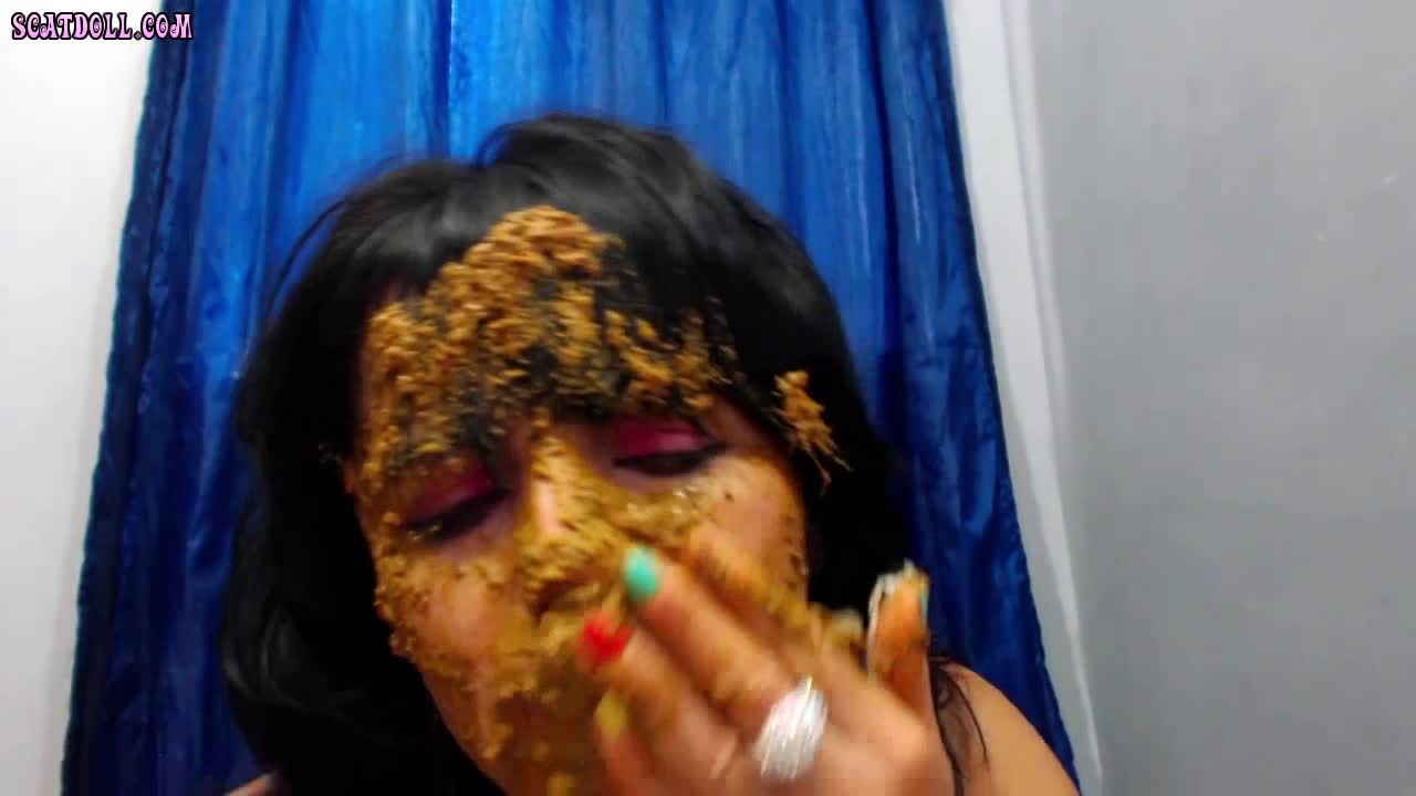 Scat Play With Brightly Coloured Nails