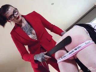Punished By Headmistress For Peeing Her Panties screenshot 7