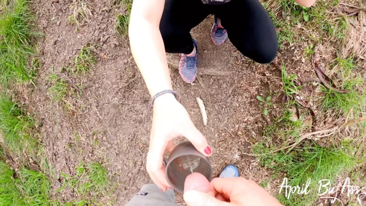 Risky Public Piss Drinking Very Yellow Pee