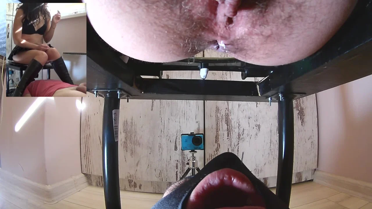 Big Shit And Cum In His Mouth