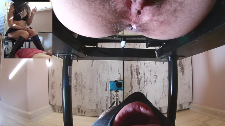 Big Shit And Cum In His Mouth
