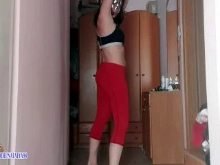 ModelNatalya94 – Natalia Wrote In Red Leggings screenshot 3