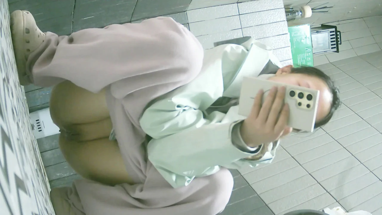 Pretty Girl In Long Boots Changing Sanitary Napkins