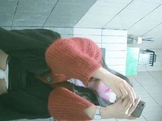 Pretty Girl In Long Boots Changing Sanitary Napkins screenshot 2