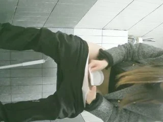 Pretty Girl In Long Boots Changing Sanitary Napkins screenshot 3