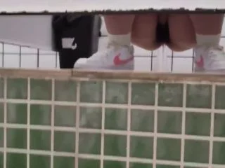 Peeping In Nike Slippers screenshot 6