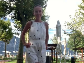 Posing And Peeing On Lake Iseo screenshot 1