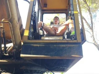 Busty SailorGirl Pissed On A Tractor screenshot 5