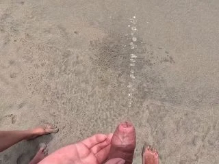 Stranger Girl Helping To Pee Guy At The Public screenshot 3