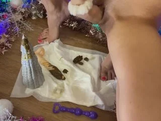 P00girl – I Get Shit Fuck Myself With A Ceramic Christmas Tree screenshot 5