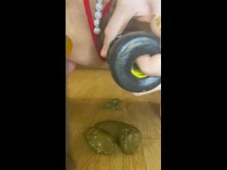 P00girl – Pooping Shit Double Penetration – Panties In The Ass – Smear screenshot 4