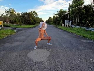 Watch Me Peeing Everywhere Risky Outdoor Hotwife Pissing screenshot 2
