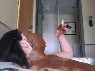 Scat Slave Pig Smoking And Eating Turds screenshot 7