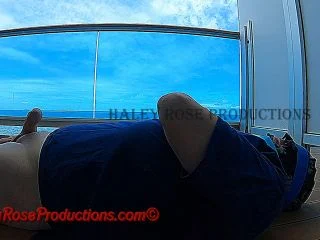 Haley Rose – Cruise Ship Balcony Shit Feeding screenshot 5