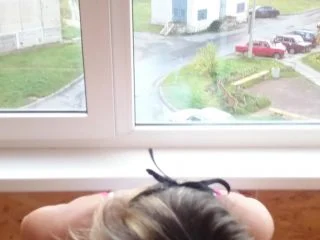 Brown Wife – Panty Pooping On The Balcony screenshot 3
