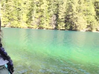 Nerdy Faery – His Delicious Piss In My Mouth By The Lake screenshot 1