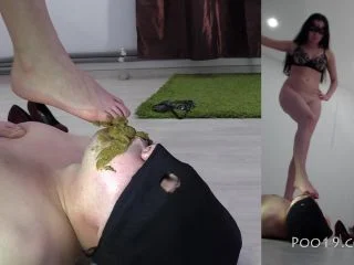 Christina Brutally Whipped Her Toilet Bitch And Shit In His Mouth screenshot 6