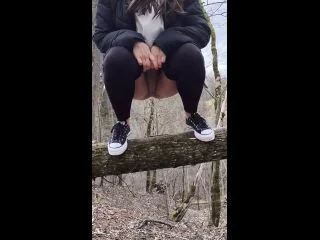 A Horny Latvian Girl Is Looking For A Place To Pee With A Big Stream Of Urine screenshot 6