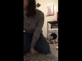KaretCake Grounded Girl Pees Her Jeans screenshot 3