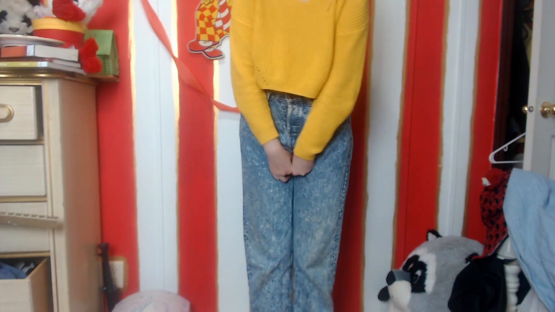 Baby Girl Pees Her Pants