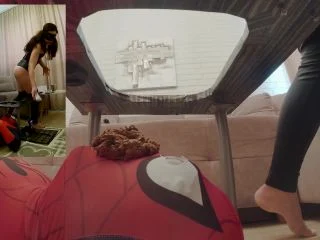 Mistress Anna Day 6 – Making Spiderman A Full Toilet screenshot 6