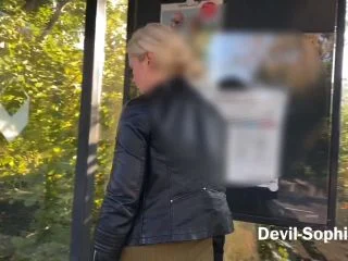 Violently Public On The Main Street Shit On The Bus Stop Seat screenshot 1