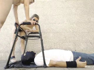 Human Toilet In Front Of The Neighbors Part 1 screenshot 2
