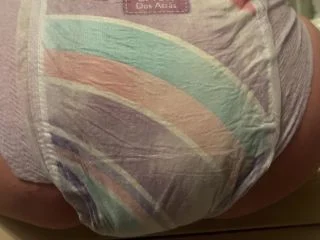 AmatureScatCouple – Hot Blond Poops Diapers Smears And Jerks Dirty Dildo screenshot 4
