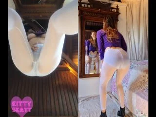Kitty Skatt – Messy Voyeur Mirror Masturbation screenshot 2
