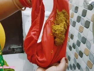 Hottyjiyasharma – Indian Lady Shit In Her Panty With Creamy Texture screenshot 2