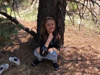 Lexie Fux Pee Compilation In The Forest screenshot 1