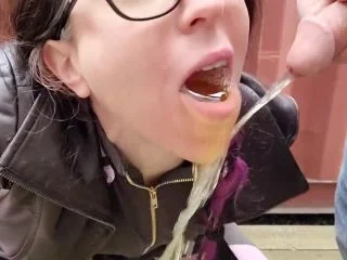 Nerdy Faery – Mouth Piss Play Leads To BJ And Anal screenshot 2