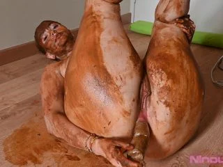 Ninounini – HARD CHALLENGE PUKE – I Hold Back For 6 Days And Dildo Myself With My Very Hard Shit screenshot 4
