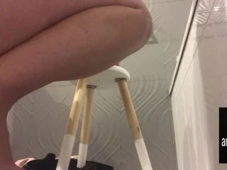 Pooping Off Stool And Fingering Pussy screenshot 3