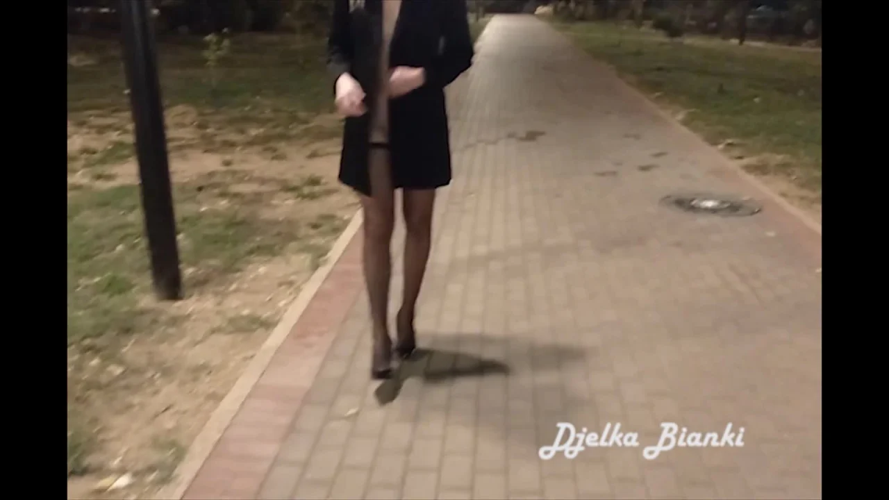 Russian Girl Pissing In A Public Park