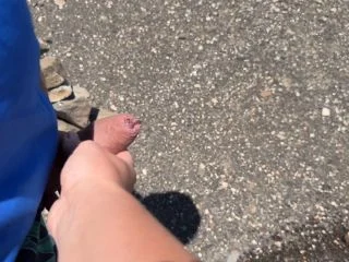 Girl Is Helping A Guy To Pee In Public But He Doesnt Like It Compilation screenshot 4