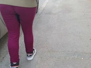 Public Wetting And Spending A Whole Day In Wet Leggings screenshot 1