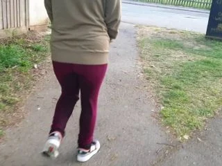 Public Wetting And Spending A Whole Day In Wet Leggings screenshot 6