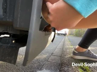 DevilSophie – OMG – How Does The Shit Get Onto The Truck Running Board screenshot 3