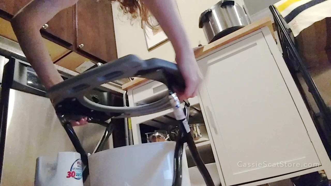 CassieScat – Angry Wife Poops In Bucket %2B Makes You Clean It