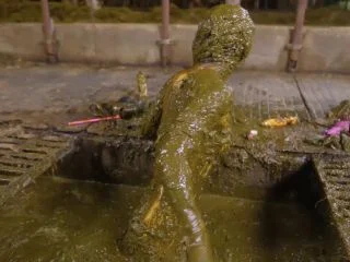 Kaitlyn Katsaros Wild In Manure – Kaitlyn Submerges Herself In Cowshit And Gets It Into Her Mouth screenshot 5