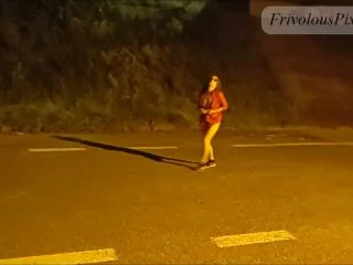 Horny Amateur Slut Dancing Naked In Public. Pissing screenshot 6