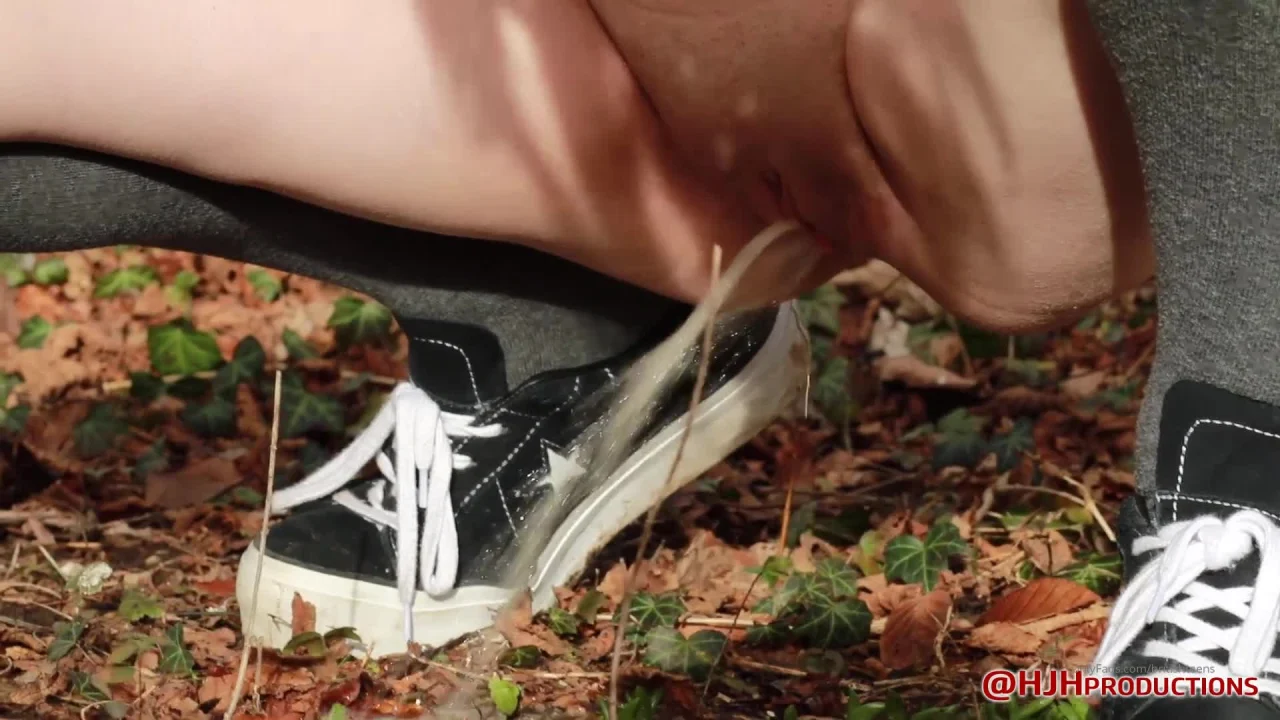 Walking Through The Woods On Her Way Home And Relieve