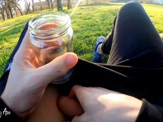 April BigAss – Drinking Pee In Public – Risky Through The Streets Of The City screenshot 2