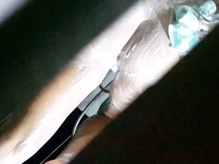 Voyeur HOT Wife In Shower And Sexy PEE screenshot 1