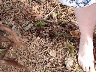 NerdyFaery – Upskirt No Panties Power Piss Outdoors screenshot 5
