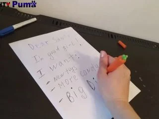 NaughtyPuma – Writing To Santa And Pooping Diaper screenshot 3