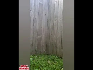 GoddessKinkyCaramel – Revenge Shitting In My Neighbors Yard screenshot 1