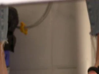 Restroom With A Bloodstain On Their Pubic Hair screenshot 1