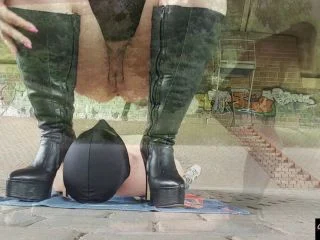 RosellaExtrem – New Slave Outdoor Shitting And Pissing In The Mouth screenshot 1